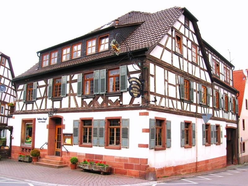 Goldner Engel, Restaurant - Hotel - Metzgerei Laudenbach  المظهر الخارجي الصورة